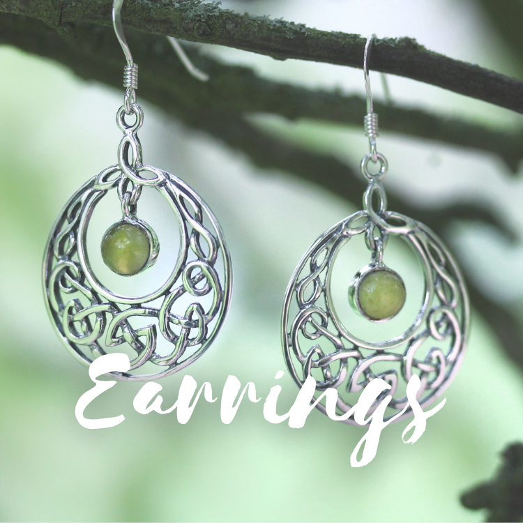 Silver earrings 2025 celtic design