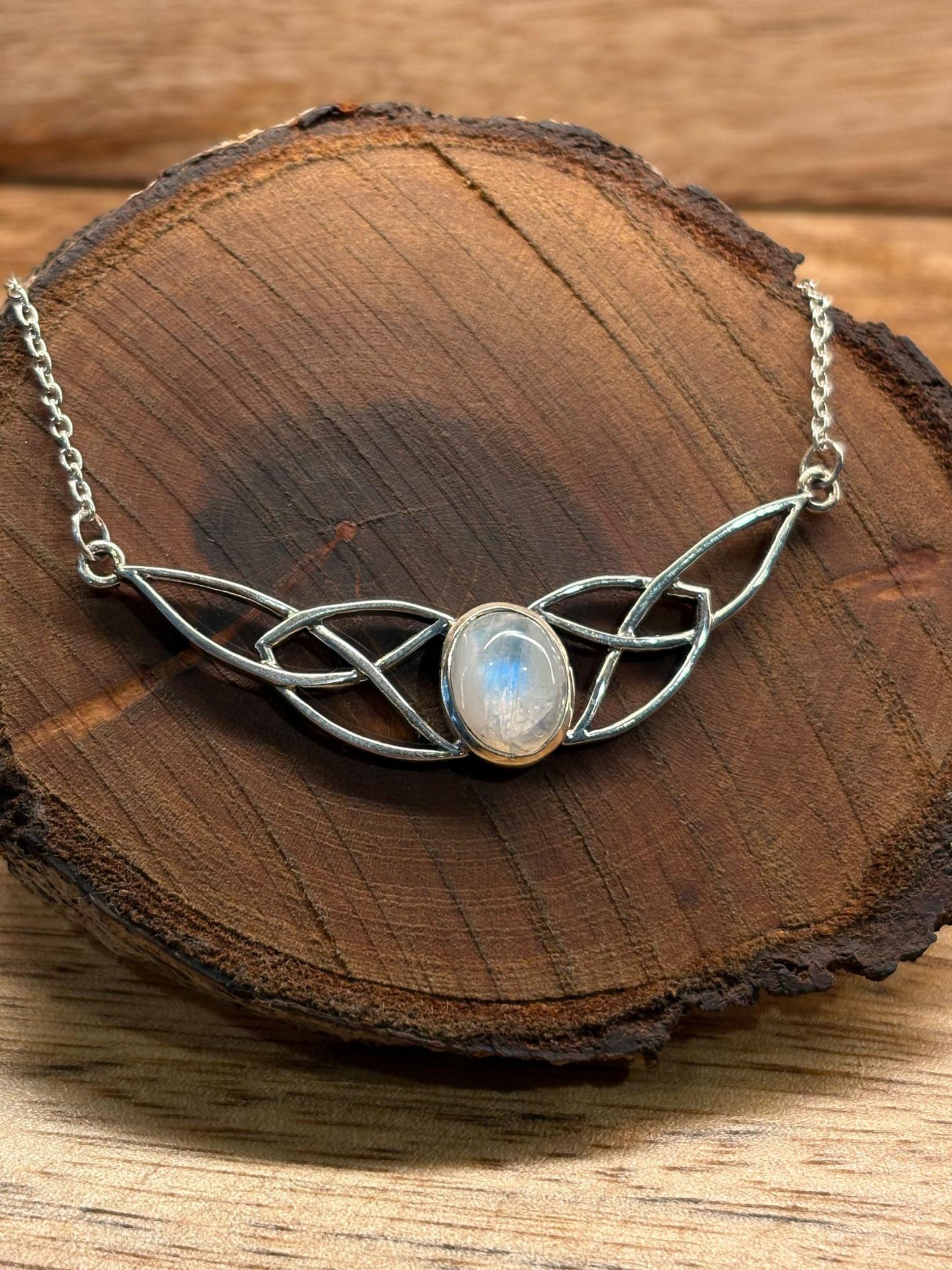 Celtic Stone Necklace Moonstone