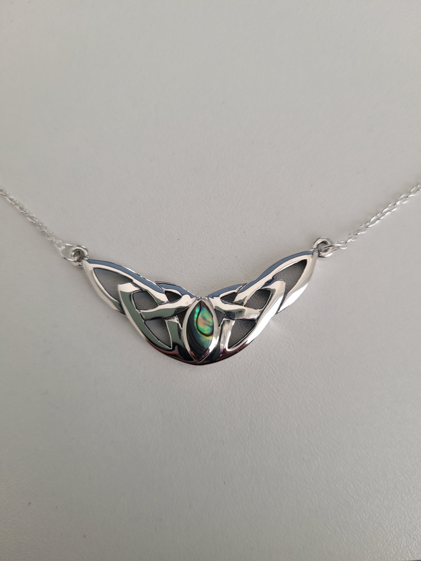 Celtic Stone Necklace Abalone