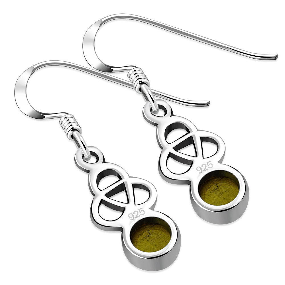 Scottish Marble Earrings - Rounded Trinity Drop