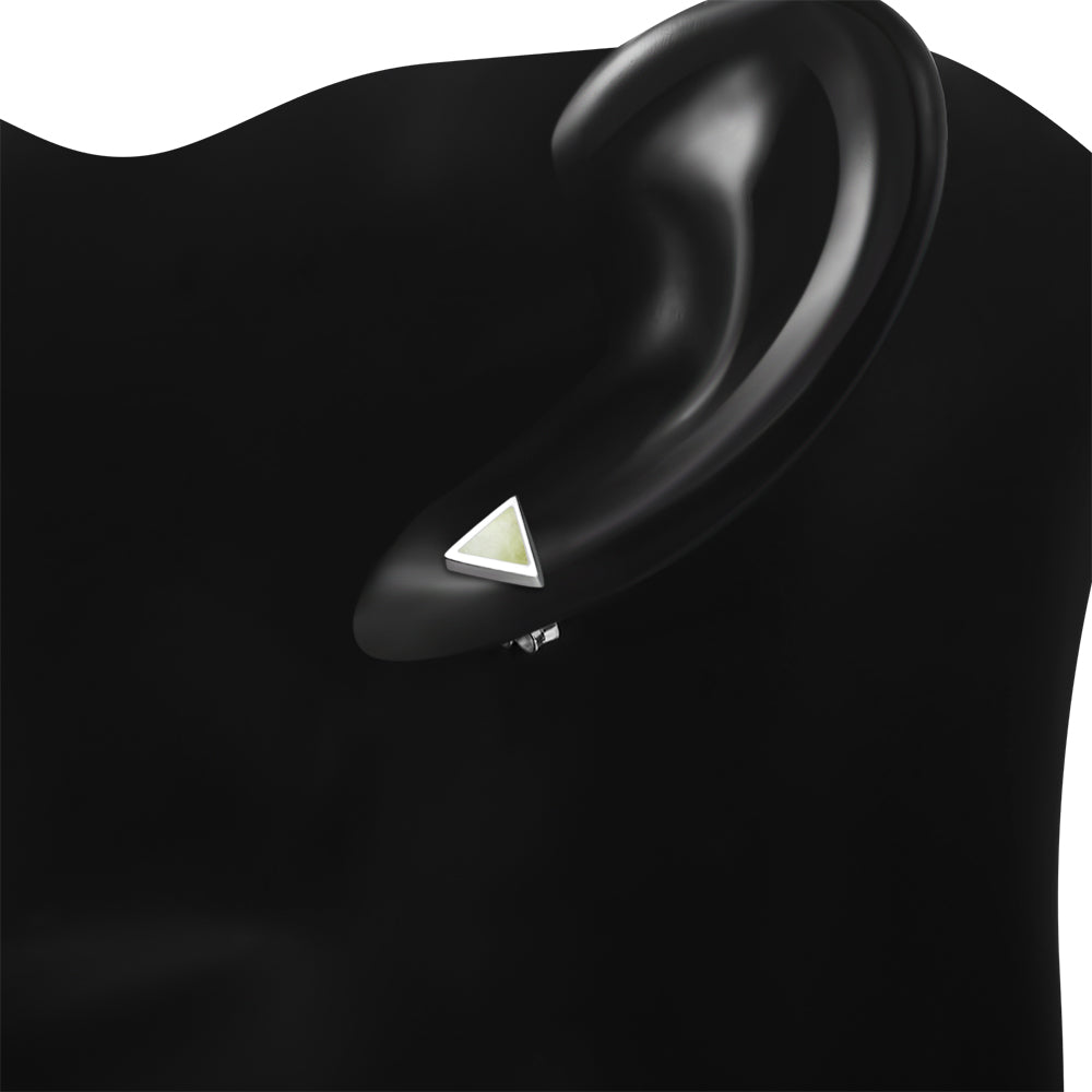 Scottish Marble Studs - Triangle