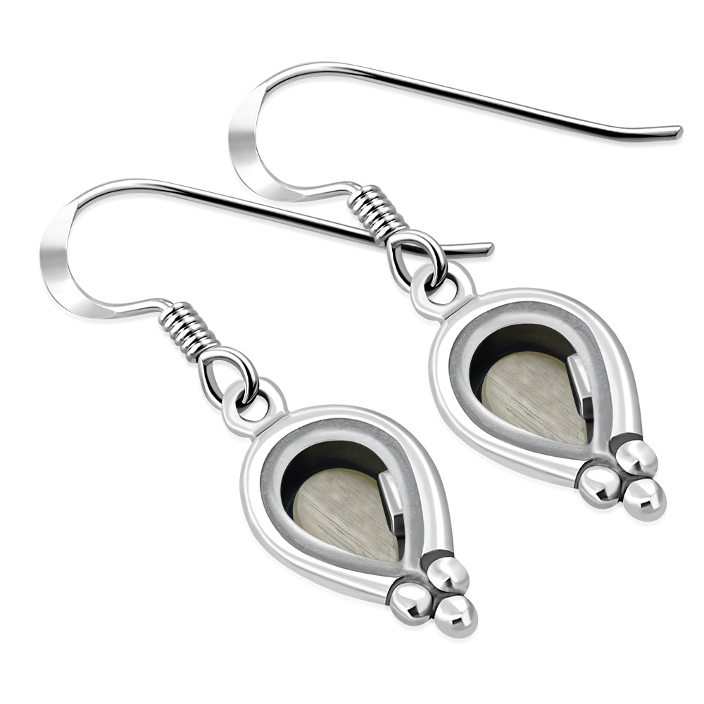 Contemporary Earrings - Candle Frames with Mother of Pearl
