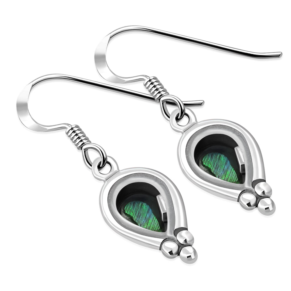 Contemporary Earrings - Candle Frames with Abalone