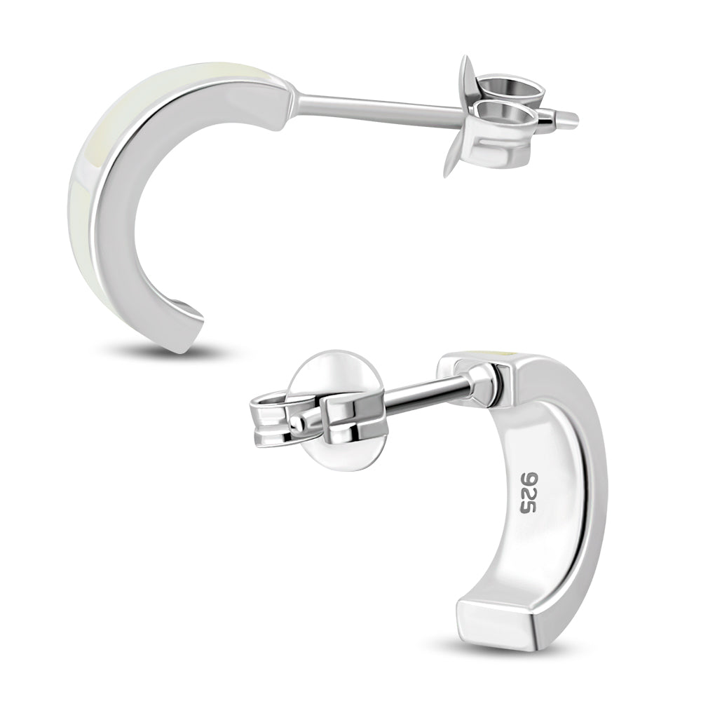 Stone Stud- Lunar Panels with Mother of Pearl