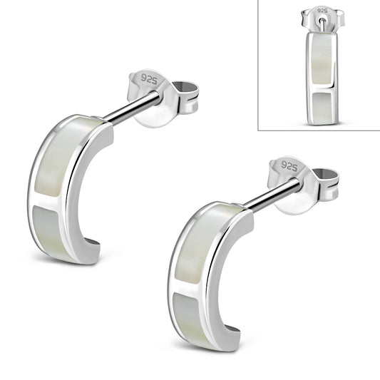 Stone Stud- Lunar Panels with Mother of Pearl