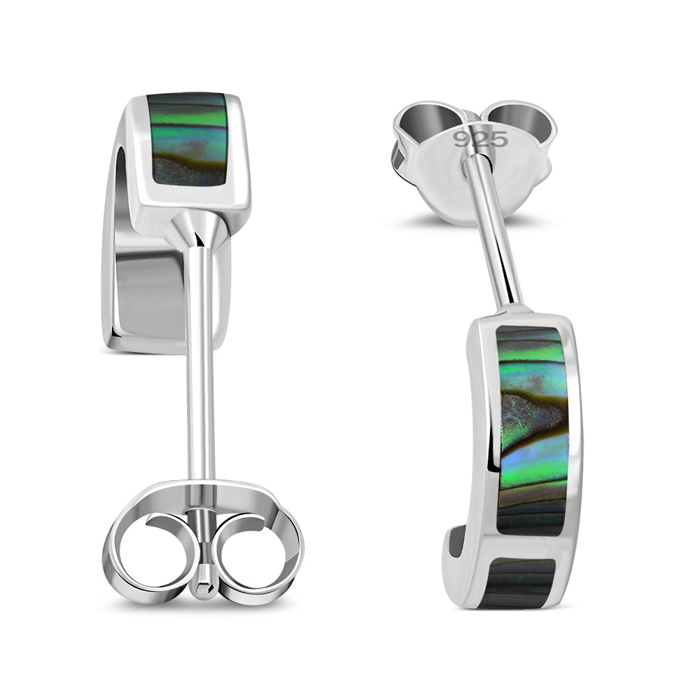 Stone Stud- Lunar Panels with Abalone