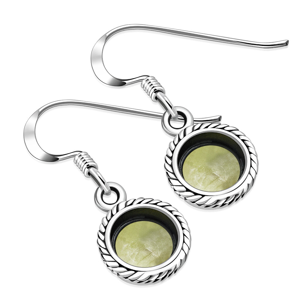 Scottish Marble Earrings - Vintage Border