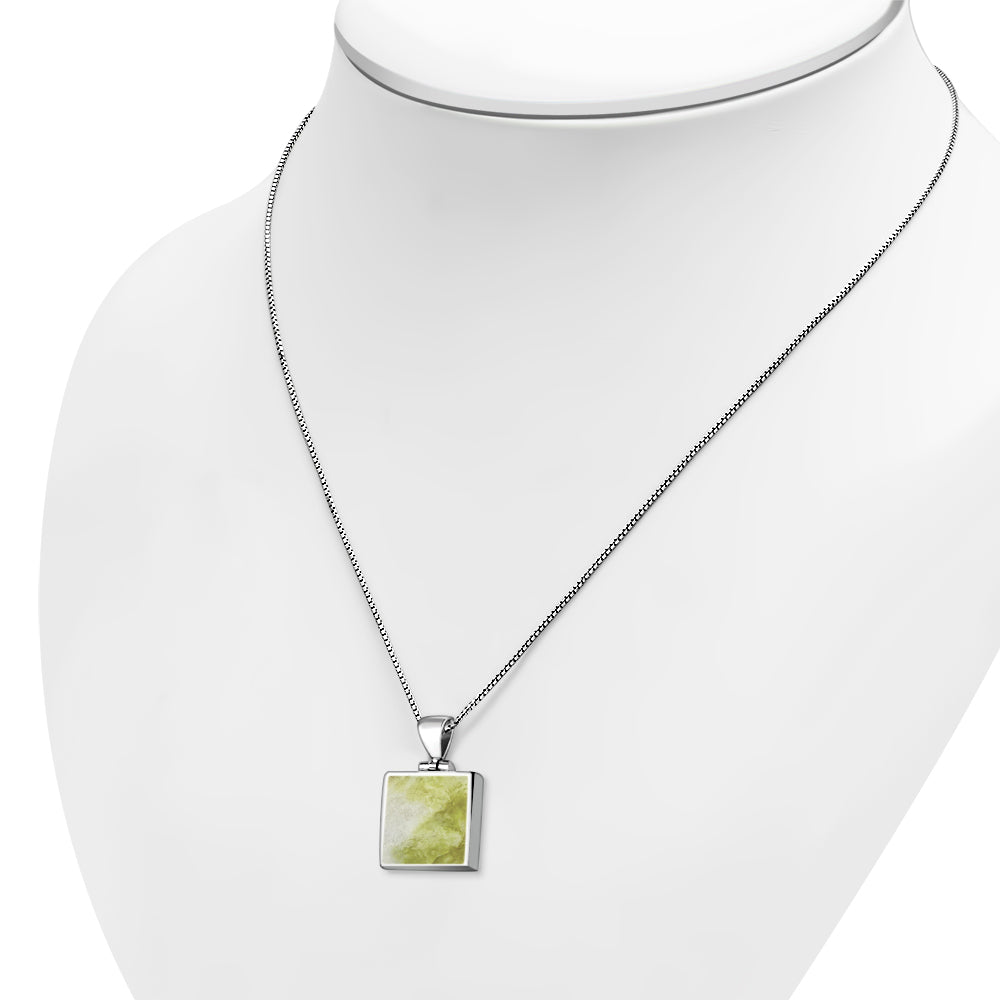 Scottish Marble Pendant - Smooth Square