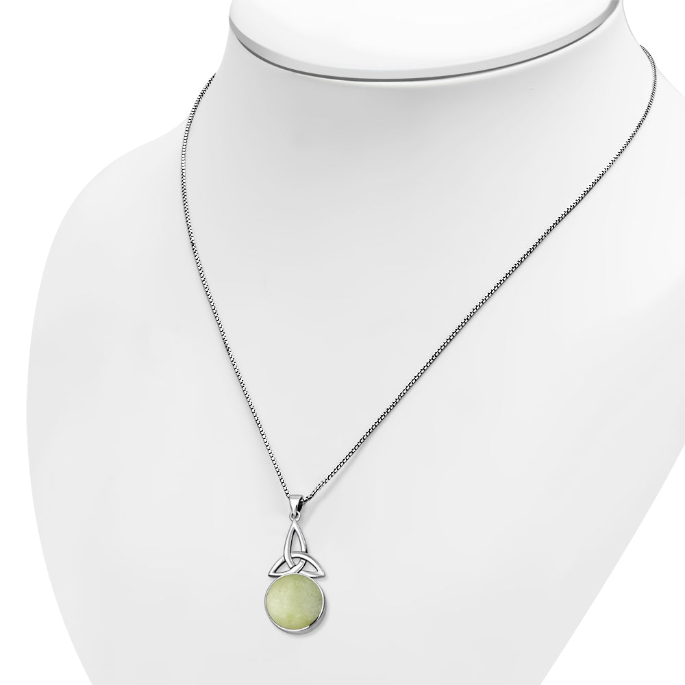 Triquetra Pendant with Scottish Marble