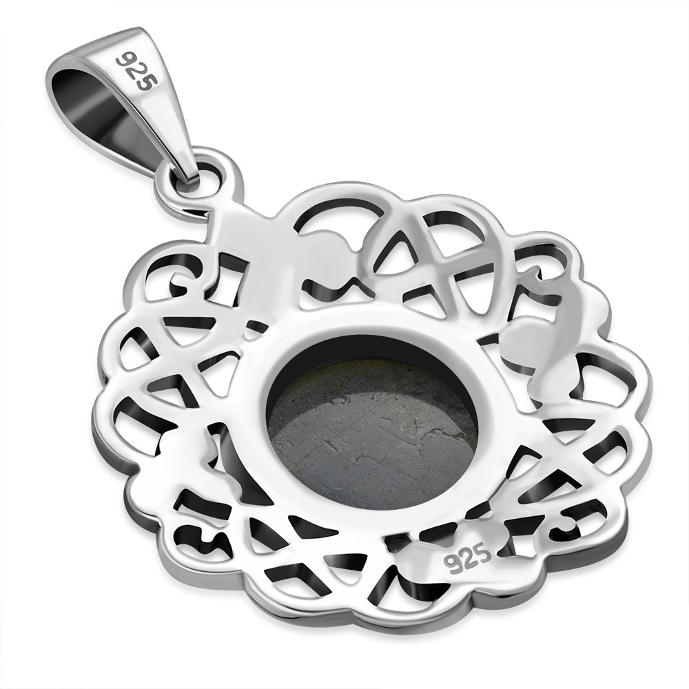 Celtic Stone Pendant - The Knot with Labradorite
