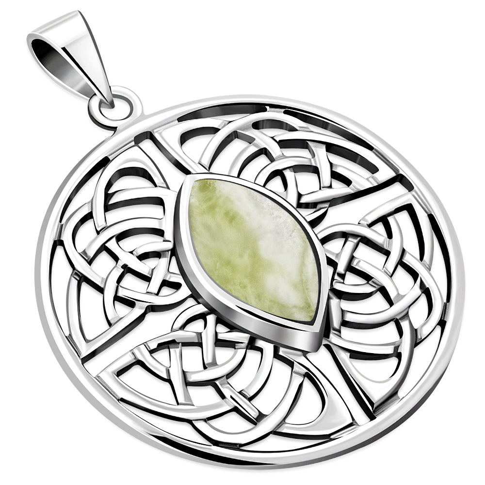 Scottish Marble Pendant - Eye Quarternary Knot