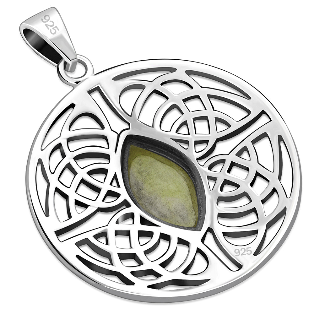 Scottish Marble Pendant - Eye Quarternary Knot