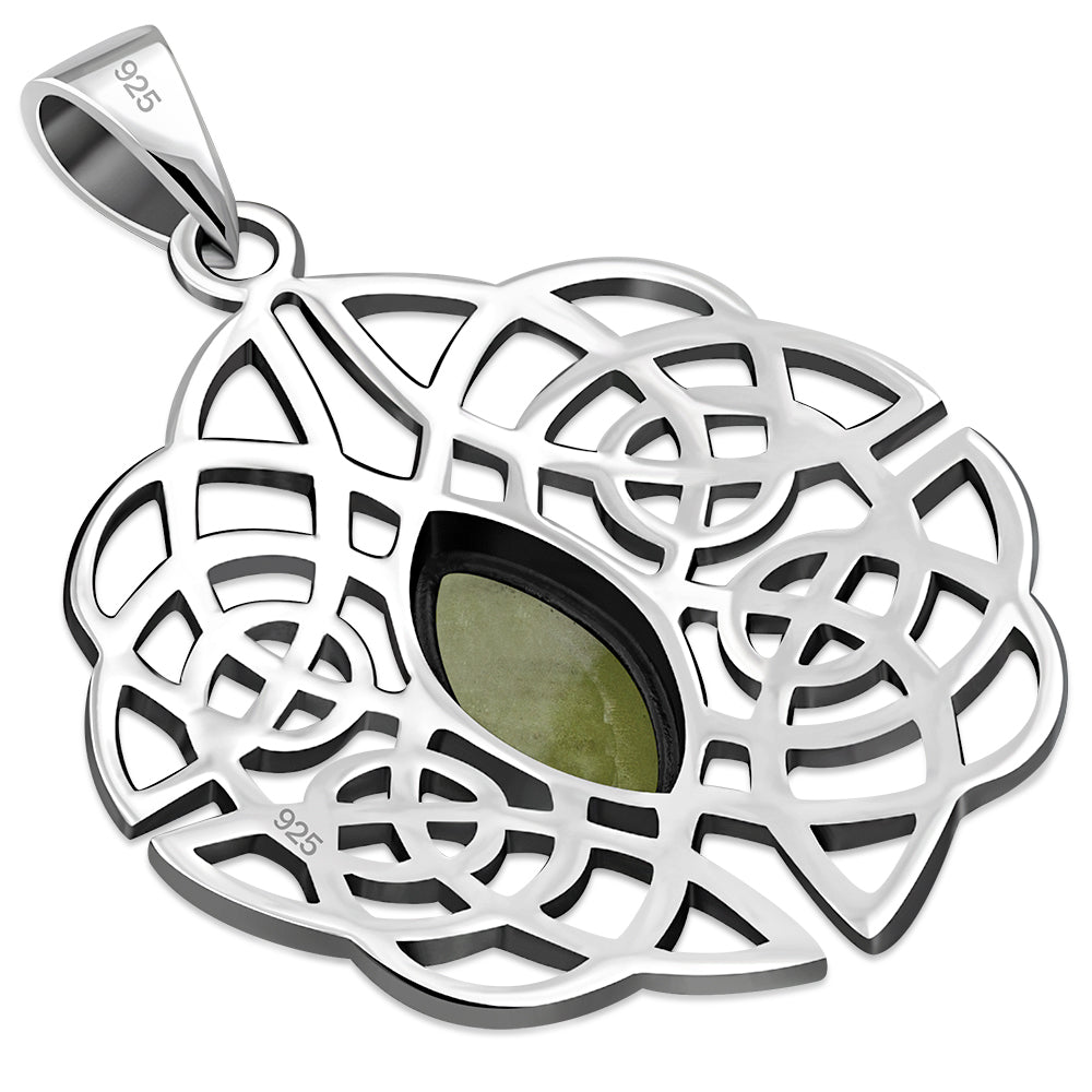 Scottish Marble Pendant - Dara Knot with Scottish Marble