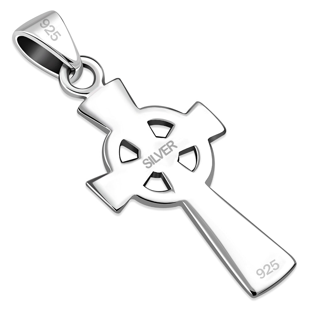 Celtic Cross Pendant - Looped Heart
