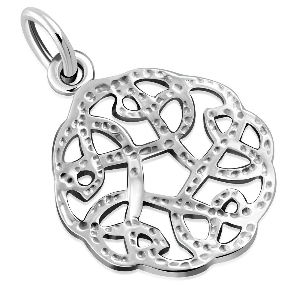 Celtic Knot Pendant - Flat Circular Twist