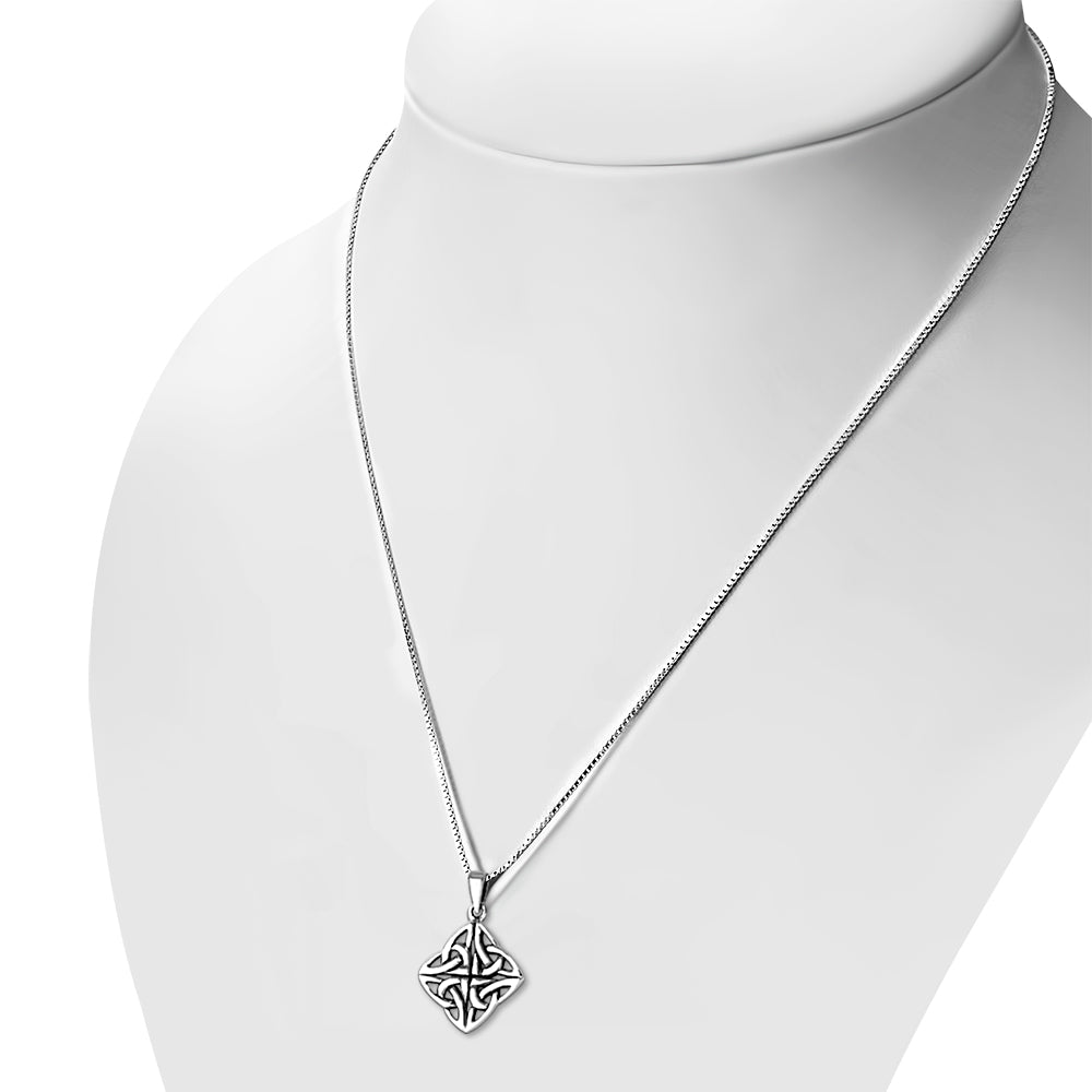 Celtic Knot Pendant - Open Four Seasons Knot