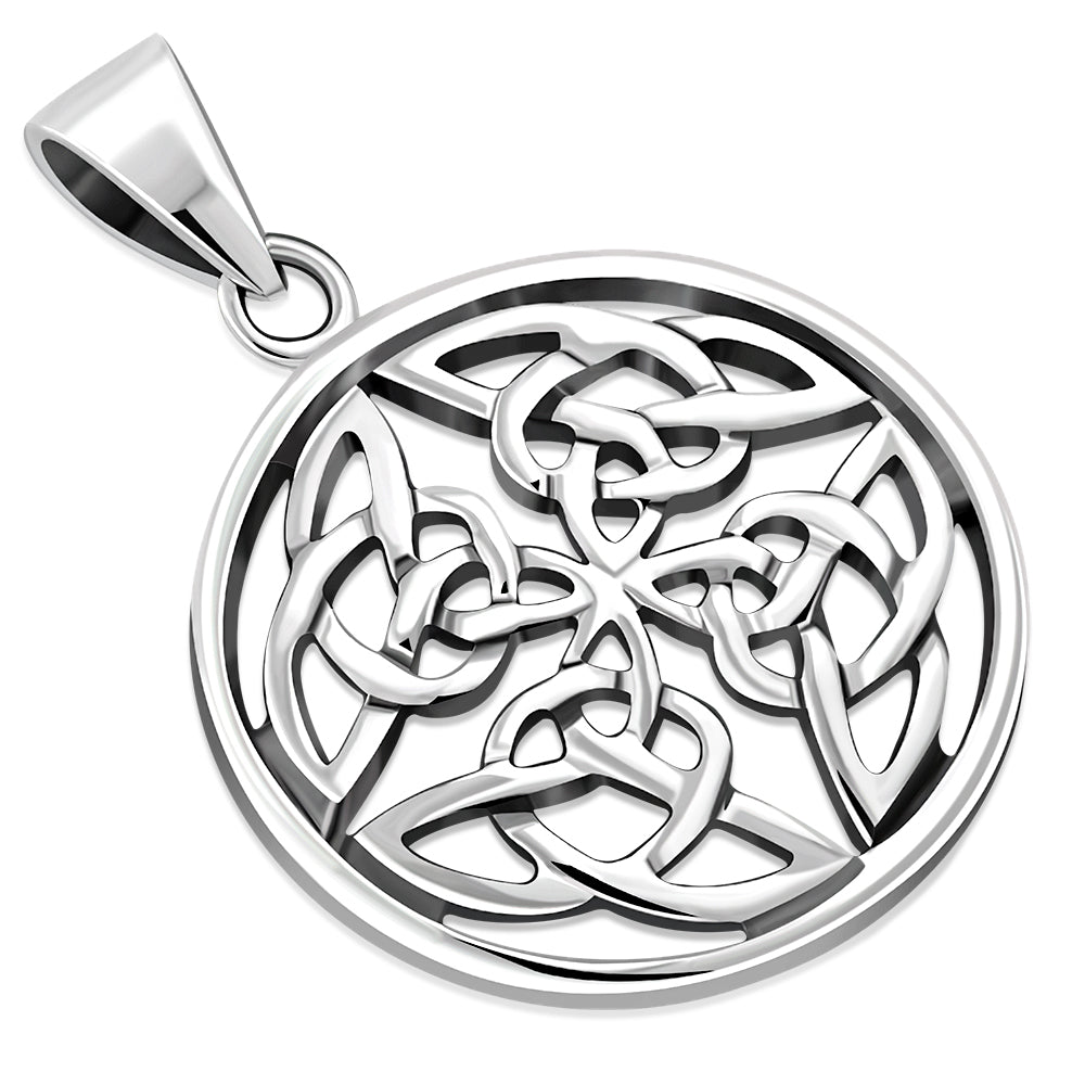 Celtic Pendant Round Shield Knot – Celtic Design Scotland