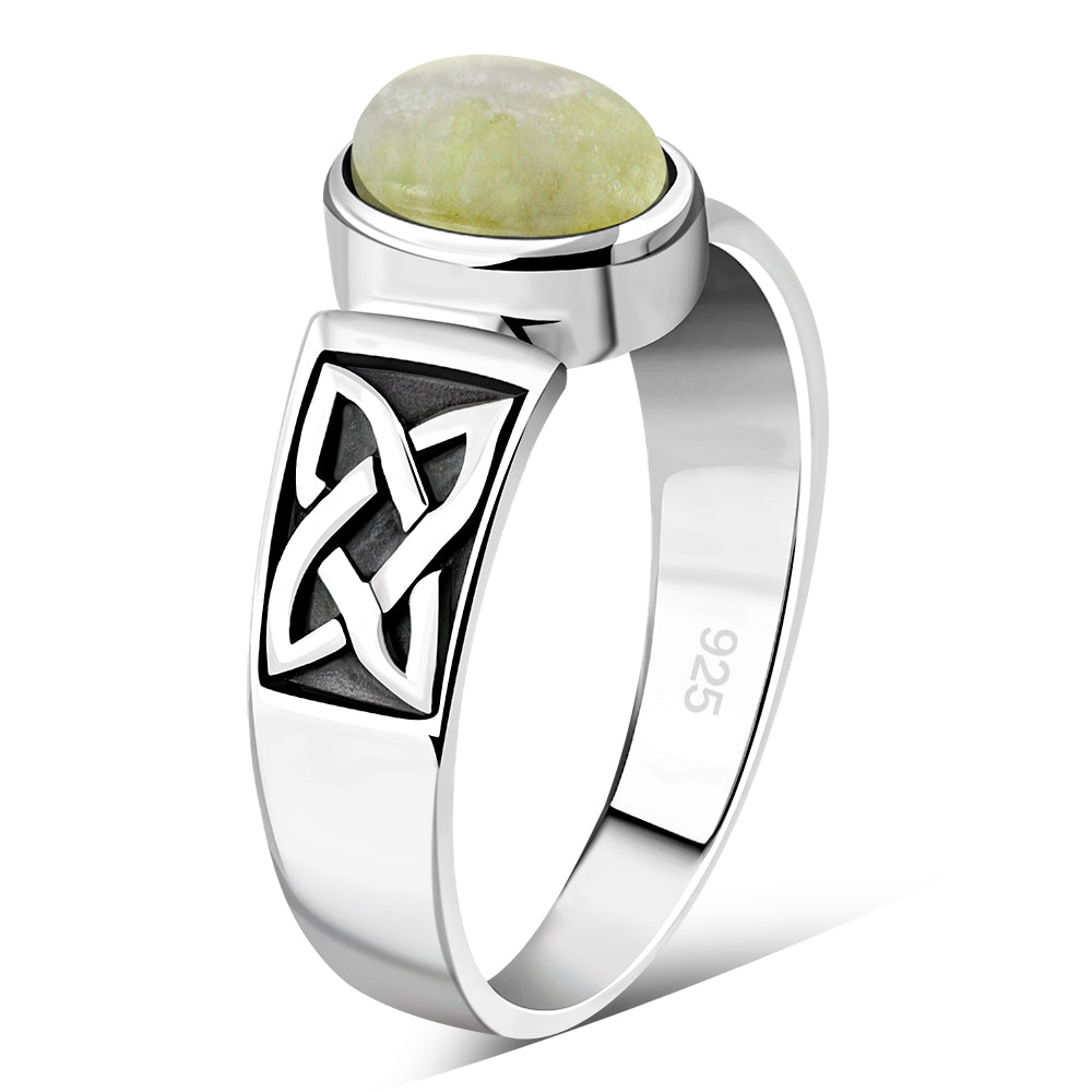 Scottish Marble Ring - Four Corner Band
