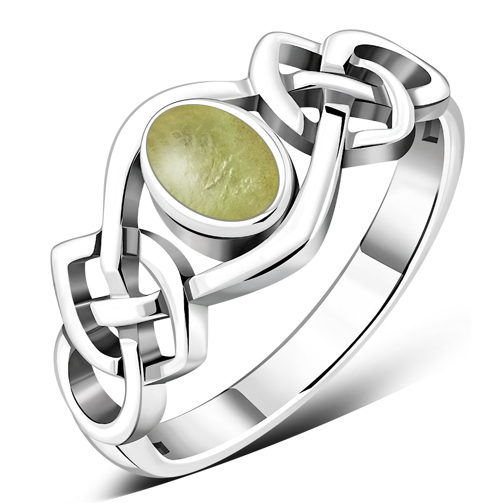 Scottish Marble Ring - Interlocking Knot
