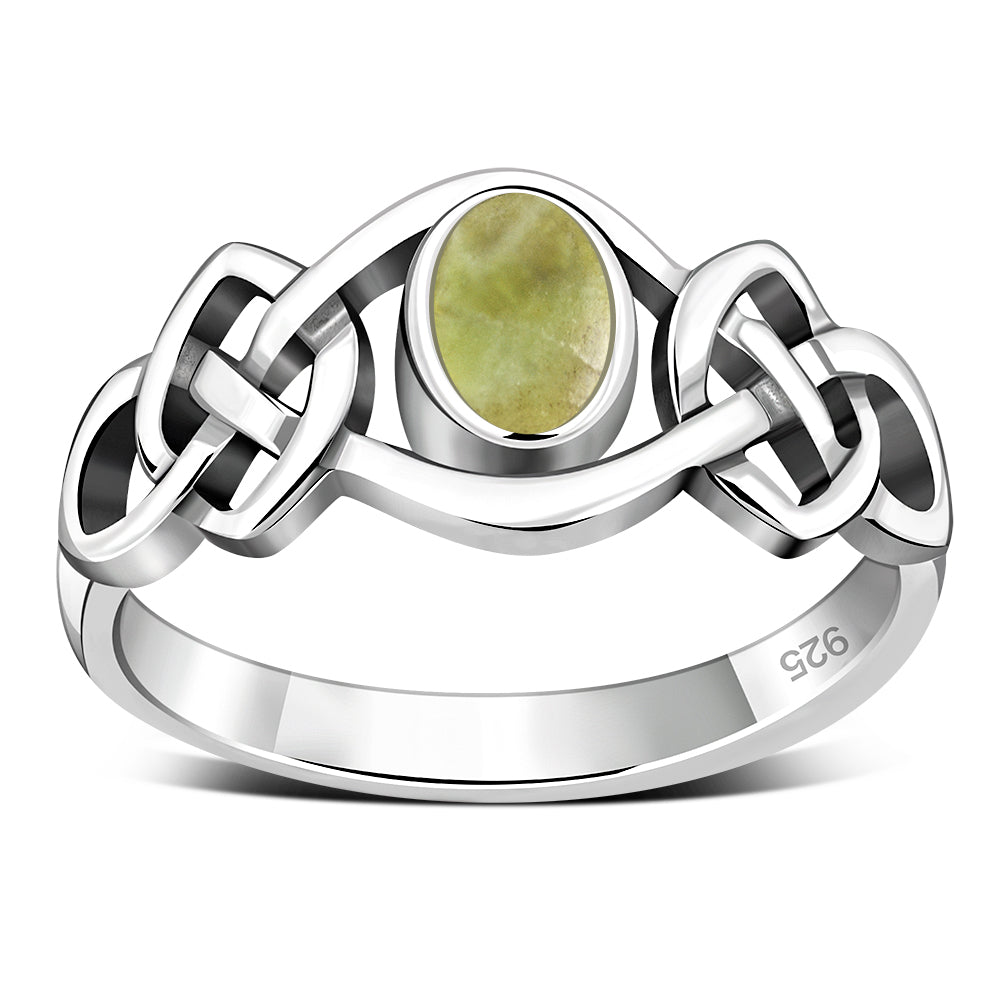 Scottish Marble Ring - Interlocking Knot
