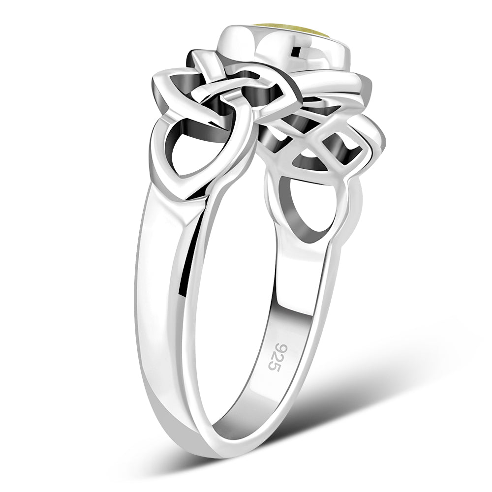 Scottish Marble Ring - Interlocking Knot