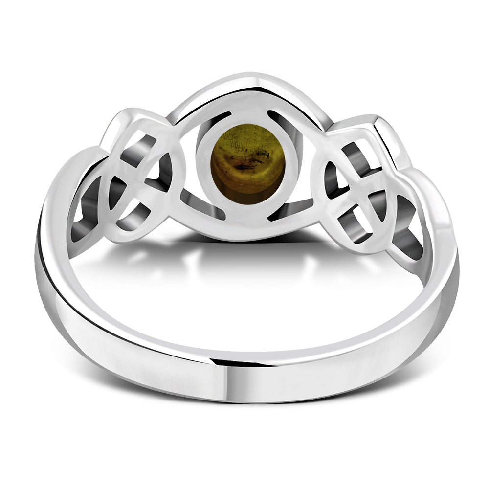 Scottish Marble Ring - Interlocking Knot