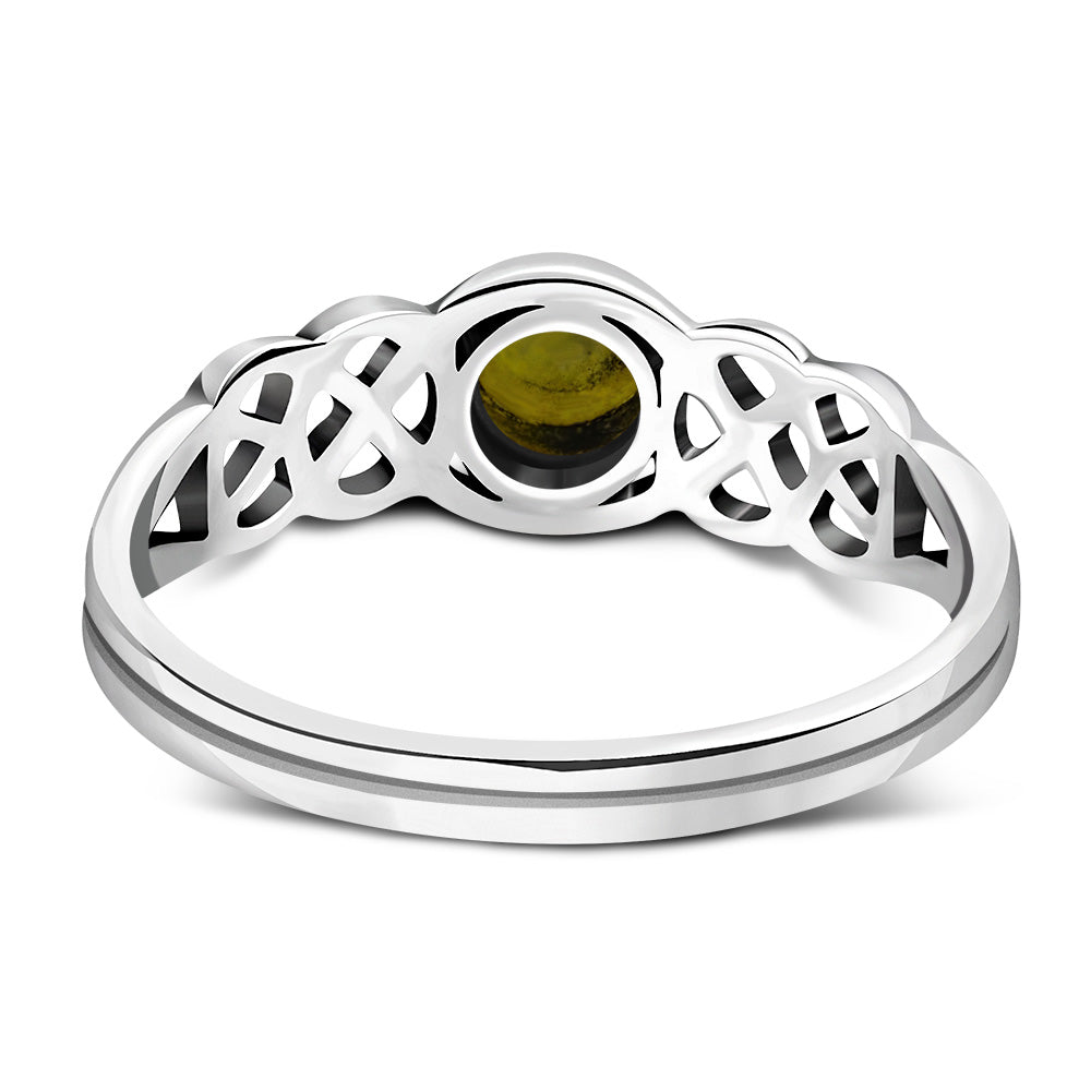 Scottish Marble Ring - Dainty Double Knot