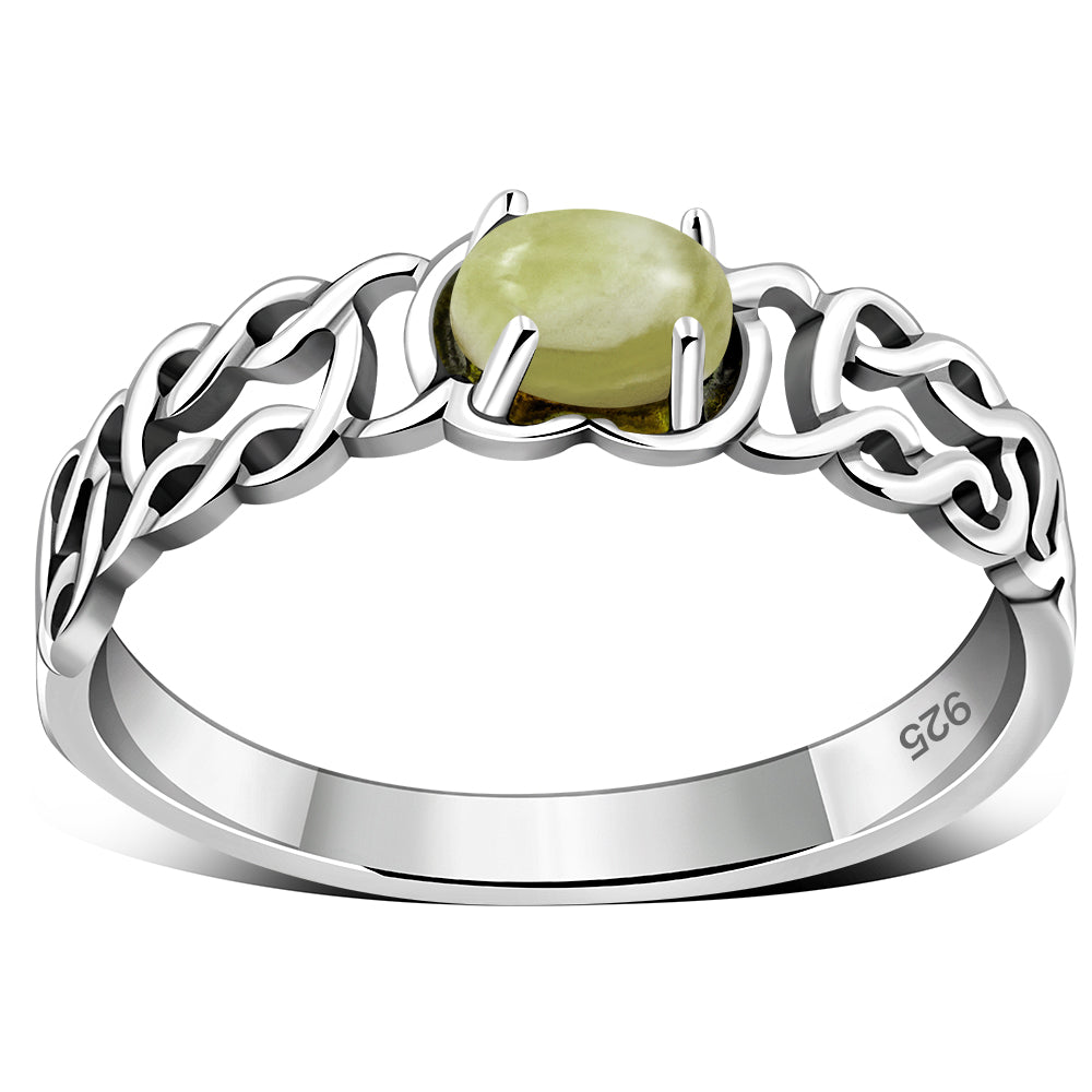 Scottish Marble Ring - Celtic Thread