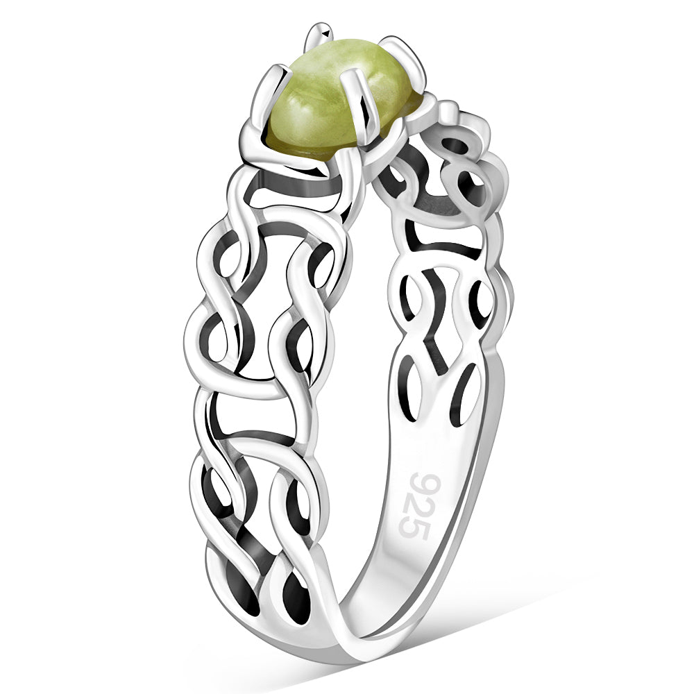 Scottish Marble Ring - Celtic Thread