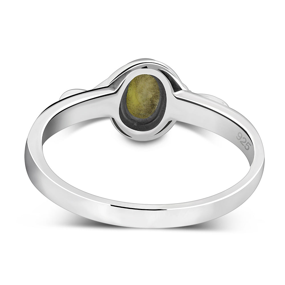 Scottish Marble Ring - Loop and Dot Shoulder