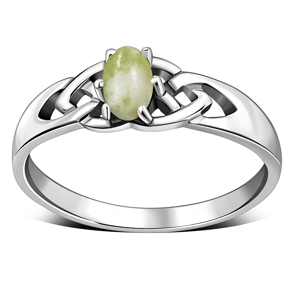 Scottish Marble Ring - Celtic Clasp