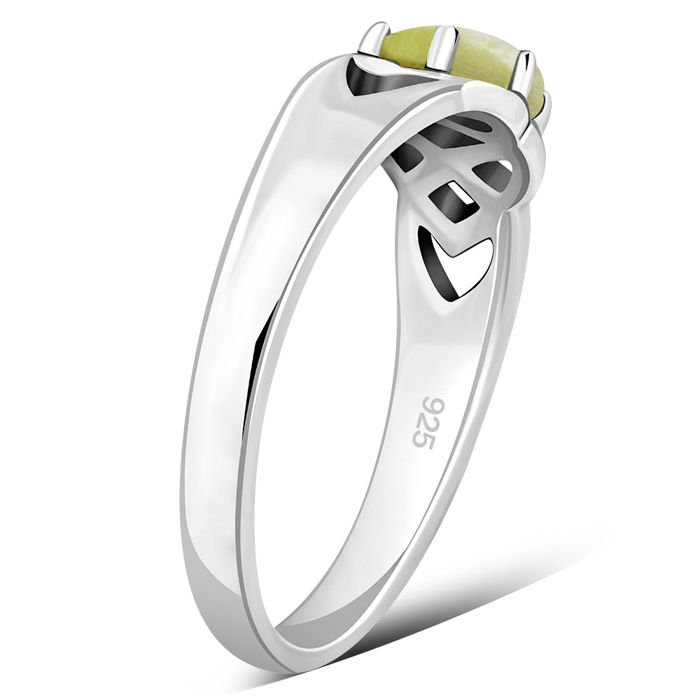 Scottish Marble Ring - Celtic Clasp