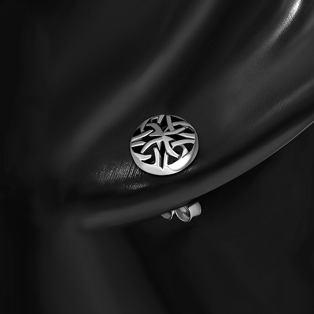 Celtic Knot Earrings - Round Shield Studs