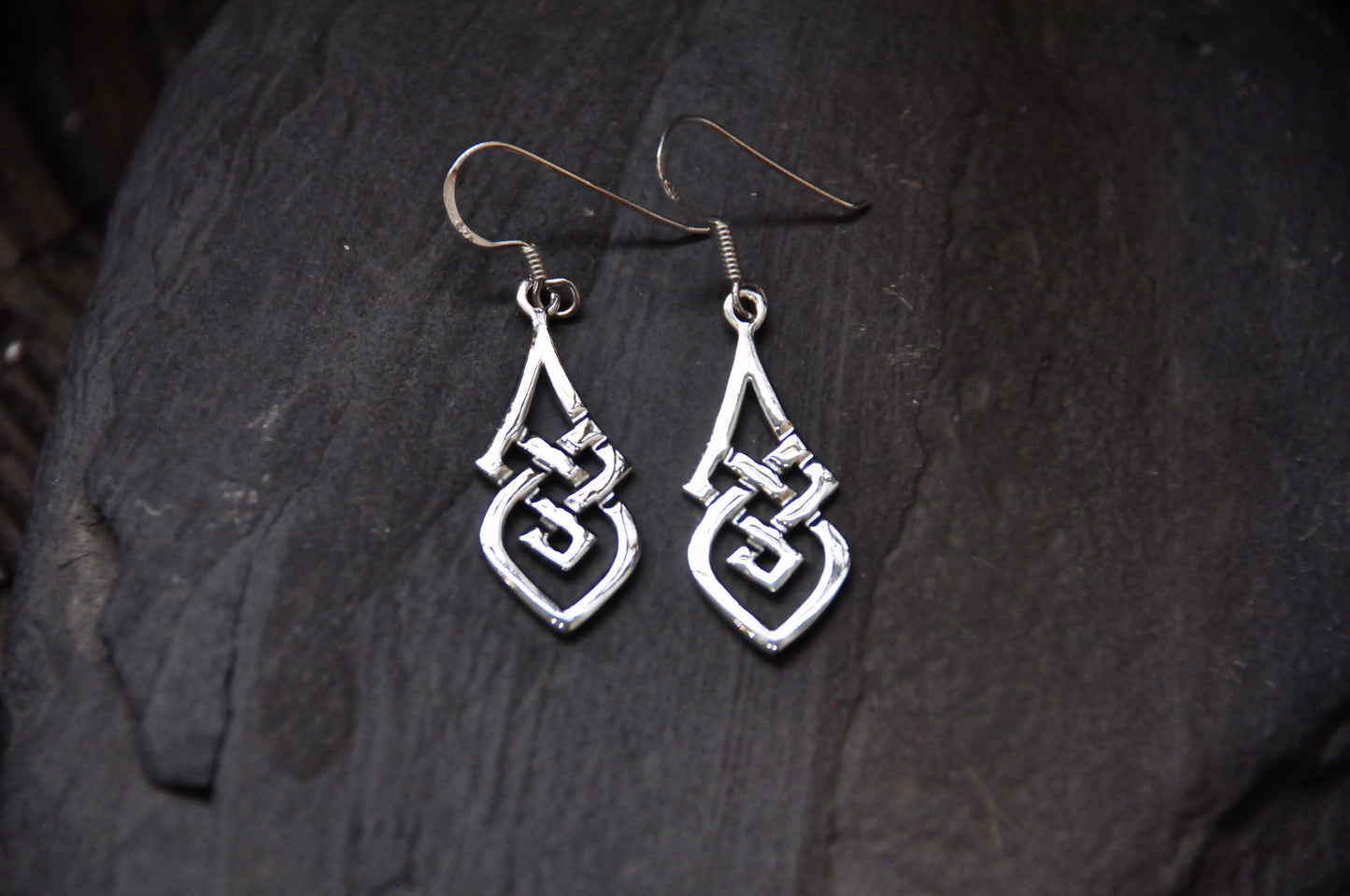 Celtic Knot Earrings - Knotted Droplet