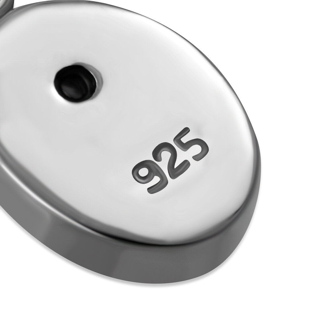 Contemporary Stone Earrings- Sleek Ovals with Mother of Pearl