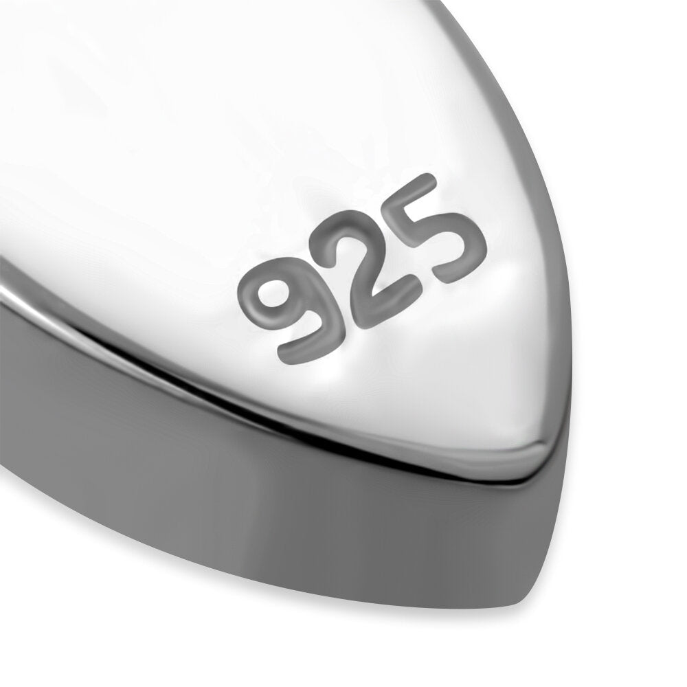 Contemporary Stone Earrings- Almond Drop with Abalone Shell