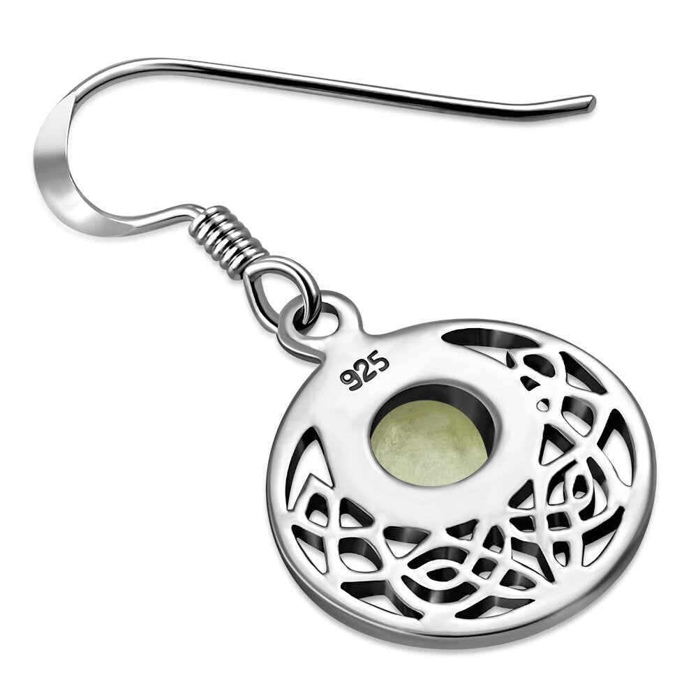 Scottish Marble Earrings - Filled Half Moon