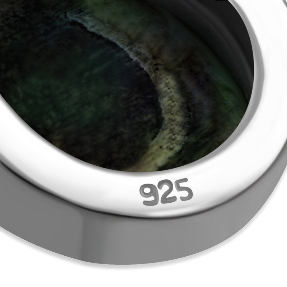 Contemporary Stone Earrings - Circles with Abalone Shell