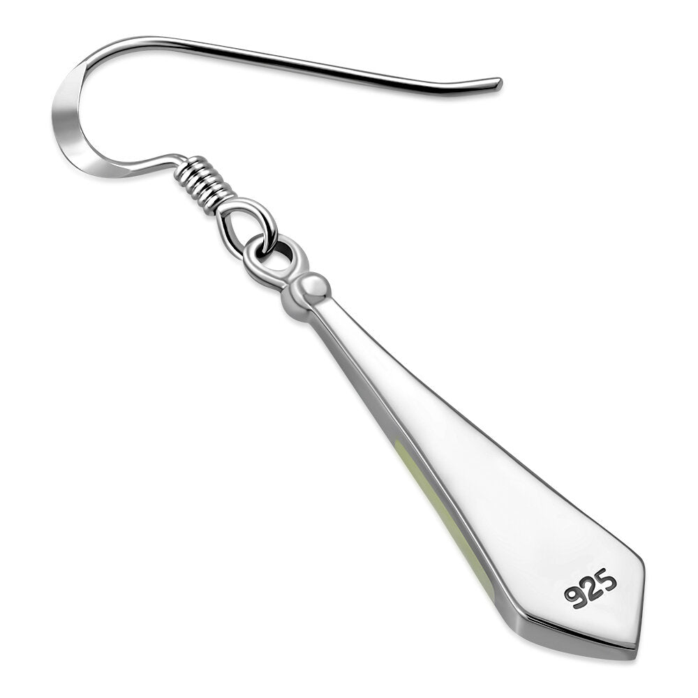 Scottish Marble Earrings- Ties with panels