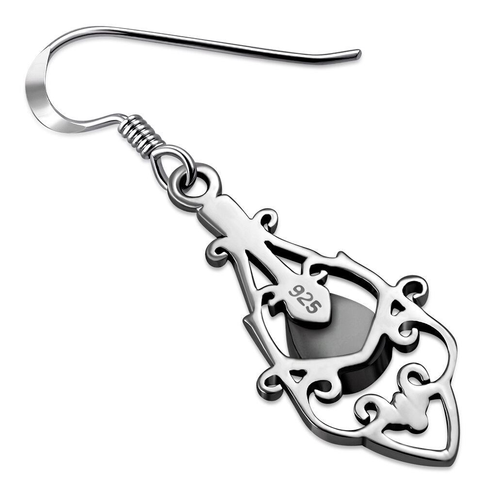 Scottish Marble Earrings- Baroque Style