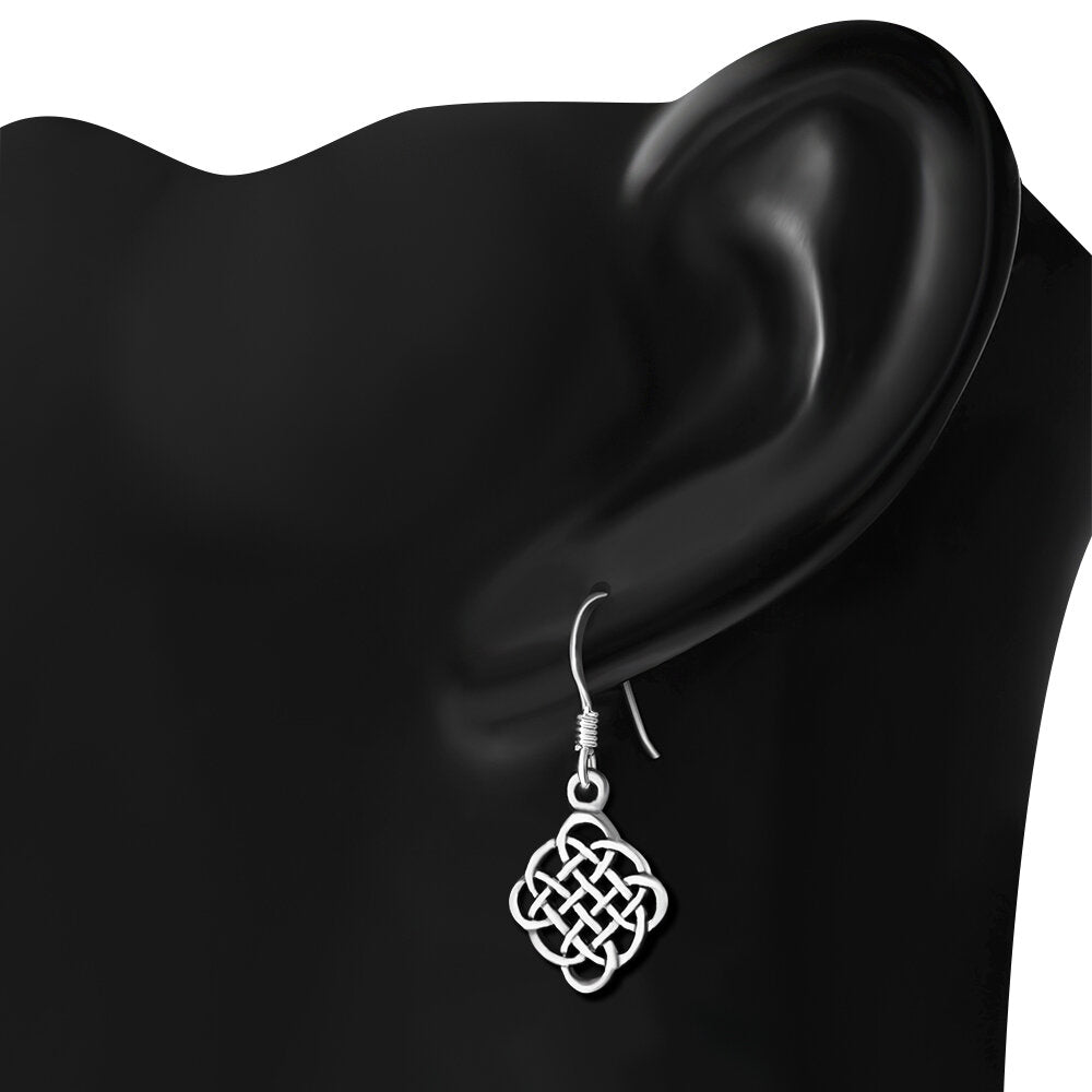 Celtic Knot Earrings - Quaternary Twist Knot