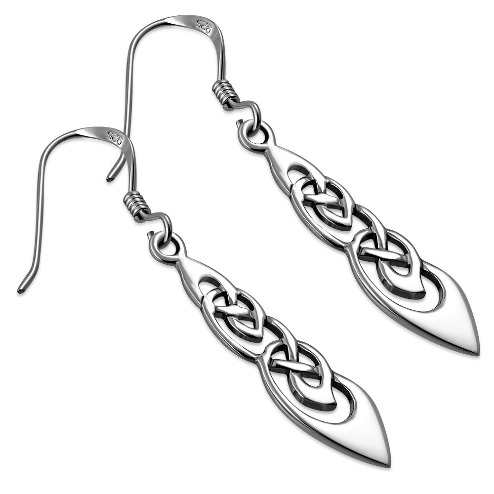 Celtic Knot Earrings - Rounded Kells Knot