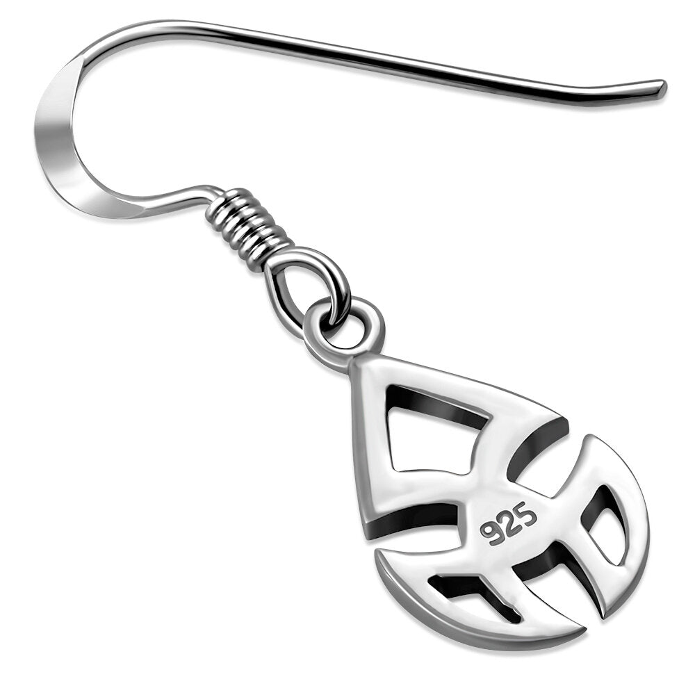 Celtic Knot Earrings - Three Point Shield Knot