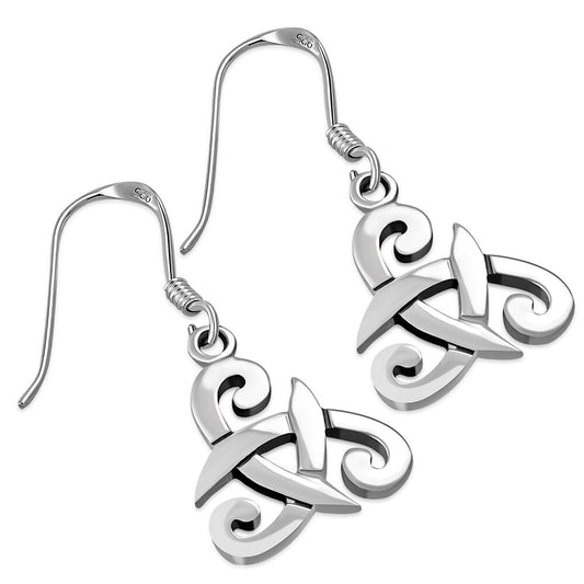 Triskele Earrings - Entwined Ribbon