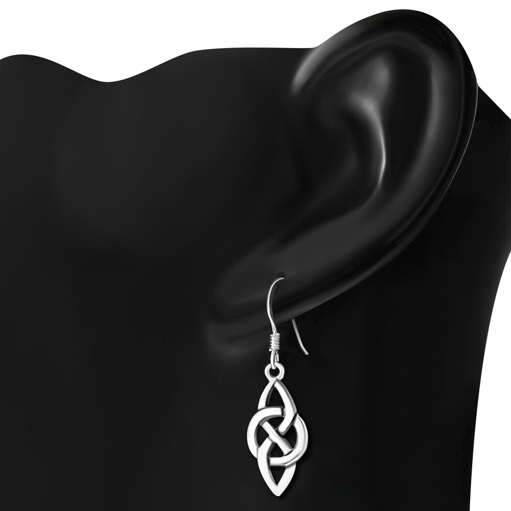 Celtic Knot Earrings - Double Point Infinity Knot