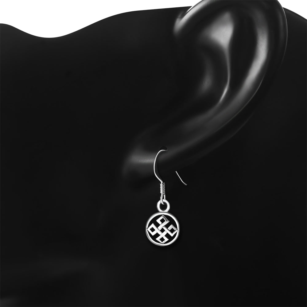 Celtic Knot Earrings- Framed Shield Knot