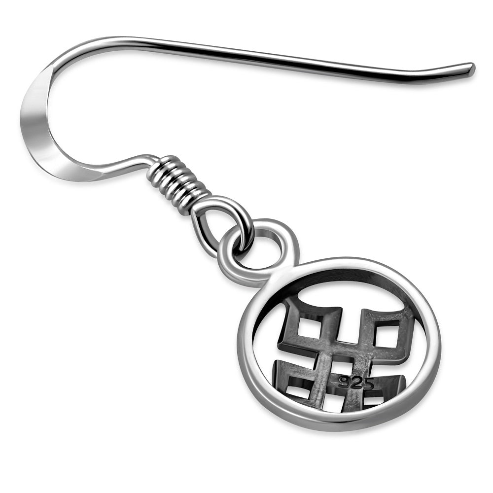 Celtic Knot Earrings- Framed Shield Knot