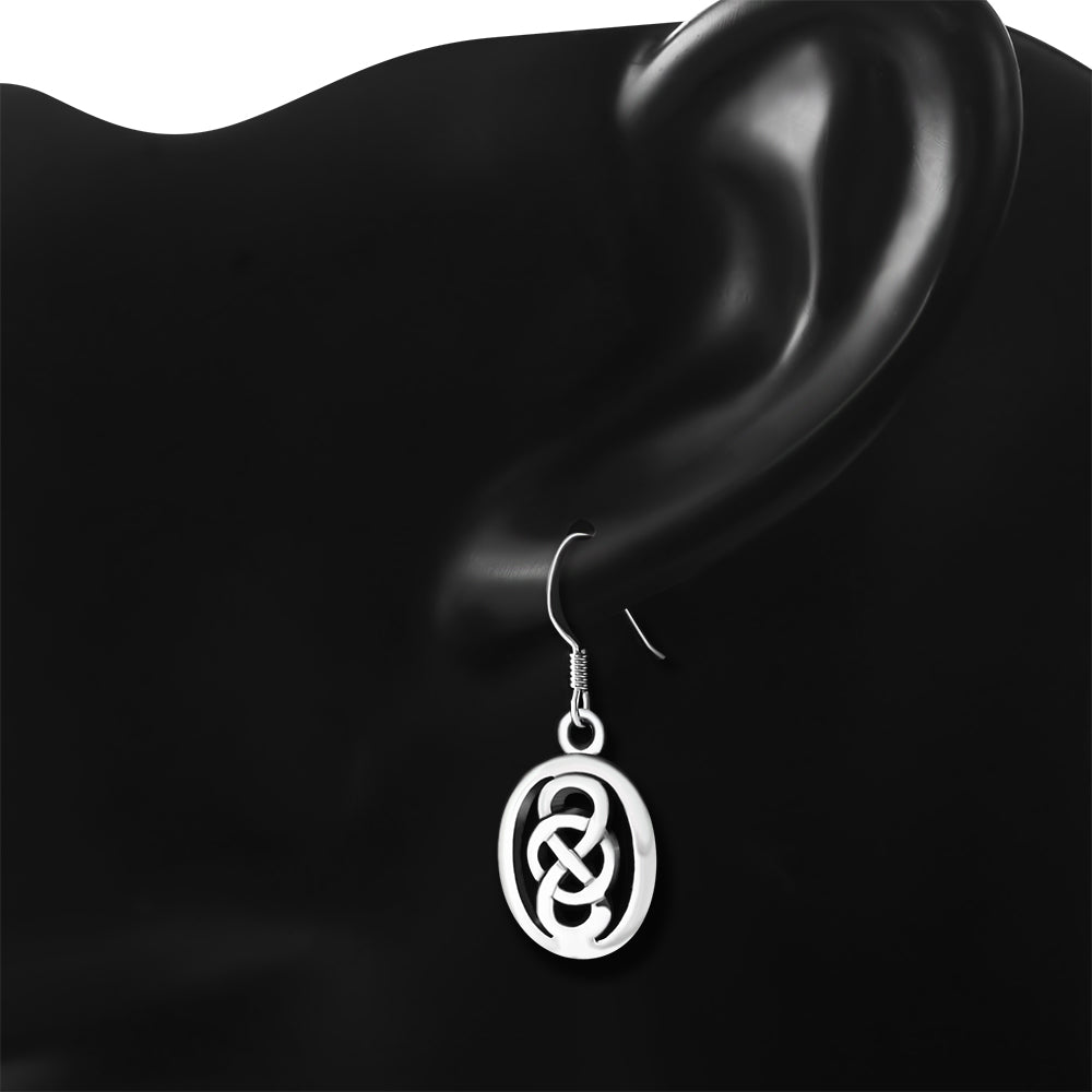 Celtic Knot Earrings - Oval Celtic Knot