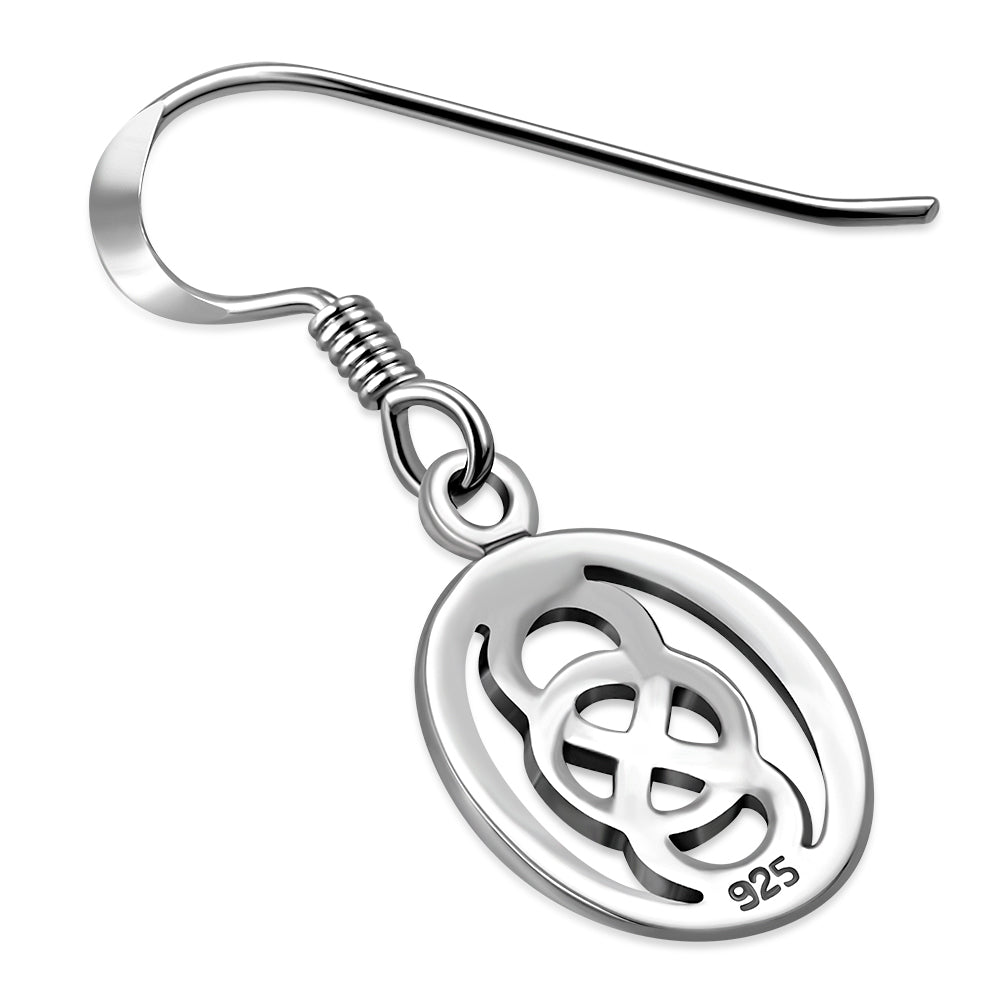 Celtic Knot Earrings - Oval Celtic Knot