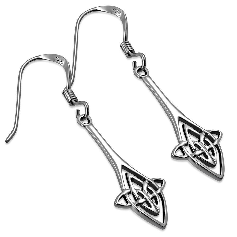 Celtic Knot Earrings - Long Kells Knot